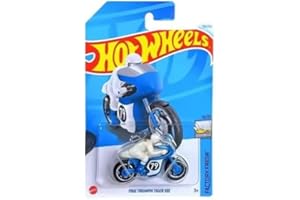 Hot Wheels 1966 Triumph Tiger 100 Motorcycle, 1:64 Scale, Blue