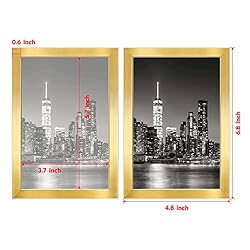 Annecy 4x6 Picture Frame Gold（2 Pack）, 4 x 6