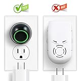 Aspectek - Ultrasonic Pest Repeller Plug-in with Adjustable Head and Night Light for Indoor - Pack of 4 - Indoor Pest Control Device, Mice Repellent, Insects Repellent, Flying Bugs or Insects ()