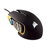 CORSAIR Scimitar Pro RGB - MMO Gaming Mouse - 16,000 DPI Optical Sensor - 12 Programmable Side Buttons - Yellow