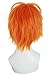 Nuoqi Men's Anime Hinata Syouyou 25cm Short Orange Straight Cosplay Wig
