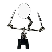 GOSONO Third Hand Soldering Iron Stand Helping Clamp Vise Clip Tool Magnifying Glass wholesale