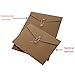 Funny live 10 Pcs A4 Kraft String Envelope File Folders Organizer for Projects | Contracts | Bills | Meeting Documents Pockets Office Supplies (Horizontal Version A4)
