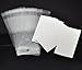 Housweety 100 Sets Ear Hooks Earring Display Cards 9cmx5cm W/ Self Adhesive Bags 15cmx6cm