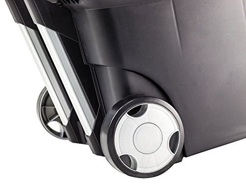 image for Storex Black Portable Letter-Sized File Box On Wheels - Dimensions: 16