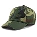 The Hat Depot Kids Washed Low Profile Cotton and Denim Plain Baseball Cap Hat (2-5 yrs, Woodland Camo)