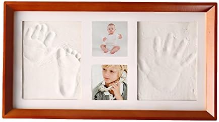 Newborn Babyprints Kit, Clay Baby Handprint and Footprint Photo Frame Keepsake, Unique Gift Idea for Infants, Boys and Girls