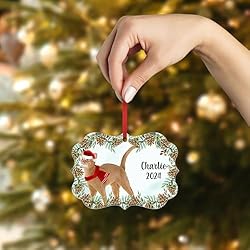 Sorrel Abyssinian Cat Christmas Ornament 2024