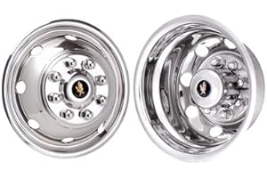 beico E 350/450 16" Wheel Simulators Bolt on Stainless Steel 8 Lug 8 Hole