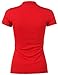 Luna Flower Women's Short Sleeve Cotton Slim Fit Polo Shirt (GTEW103)