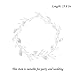 Artio Wedding Hair Vine Accessory Bridal Headpiece for Bride and Bridesmaids (Silver)