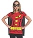 Rubies DC Teen Titans: Robin Costume T-Shirt With Cape And Eye Mask for Adults, Women's Large