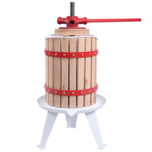 Wine Grape Fruit Crusher Press Wooden Barrel Wine Making Equipment 18L
