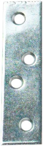 Merriway® BH01142 (10 Pcs) Zinc Plated Straight Repair Brackey Braces Plates, 75 mm (3 Inch) - Pack of 10 Pieces