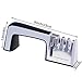 Knife and Scissor Sharpener Best Professional Manual Home Kitchen Chefs Choice 4 Stage Sharpening System Kit Global Sharpeners Set for Pocket Straight and Serrated Knives