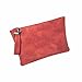 Hunputa Women Leather Handbag Clutch Evening Bag Simple Retro Envelope Package (Red)