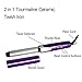 BERTA Professional Hair Straightener and Hair Curler 2 in 1 Curl & Straight Hair Flat Iron, Purple