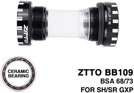 gfjfghfjfh Ceramic Bearing BB109 BB68 BSA68 GXP MTB Road Bike External Bearing Bottom Brackets Prowheel 24mm BB 22mm GXP Crankset