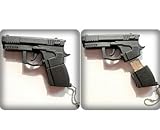 8gb Black Gun Shape USB 2.0 Gun Flash Drive Memory Pen Disk