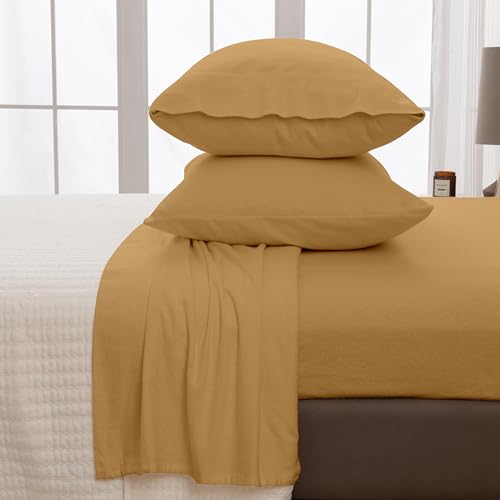 Great Bay Home Flannel Sheet Set 100 Turkish Cotton Deep Pocket