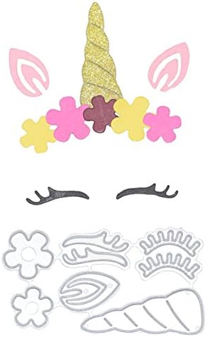 Jiquan Metal Cutting Dies, DIY Stencils Embossing for Card Album Scrapbooking Crafts (Unicorn-2)