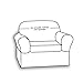 Chunyi Jacquard Sofa Covers 1-Piece Polyester Spandex Fabric Slipcover (Chair, Gray)