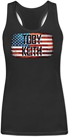 YHLN Diy Best Of Tees Toby Keith Women's 100% Cotton Tank Top Black