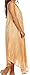 Sakkas 14801 - Kara Long Draped Sleeveless Marbled Caftan Dress / Cover Up - Goldenrod - OS