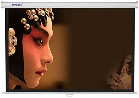 SNOWHITE 84" Manual Professional Plus pull down projection screen |9393 inches viewing area | 4:3 format | Wall or ceiling mounting | Gain factor of 1.2 for home cinema &amp; business environments