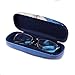 Molshine Portable Eyeglasses Case Hard Shell Glasses Cases for Women Men Reading Glasses (Apricot flower bird)