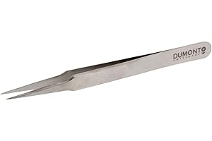 EUROTOOL Genuine Dumont High-tech Matte Finish Tweezers, Anti-magnetic, Style 2 | TWZ-302.12
