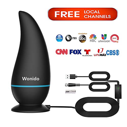 【2020 Upgraded】Wonido TV Antenna Indoor, HD Antenna for TV Indoor with