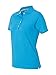 Hanes womens Hanes Women's X-temp Performance Polo Shirt, Neon Blue Heather, Medium US