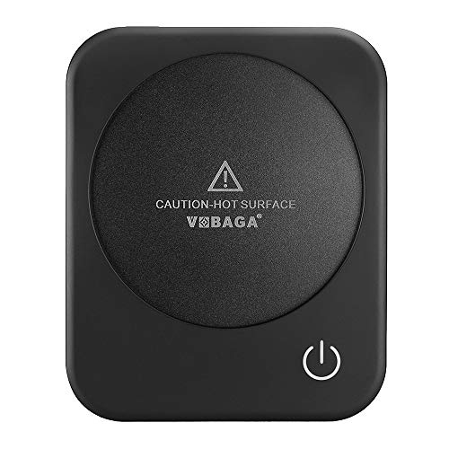 Coffee Mug Warmer, VOBAGA 4 Hours Auto Shut-Off Coffee Warmer Plate for Office Home Desk Use with 3 Temperature Settings, Electric Cup Warmer For Cocoa,Tea, Milk, Black (No Cup)