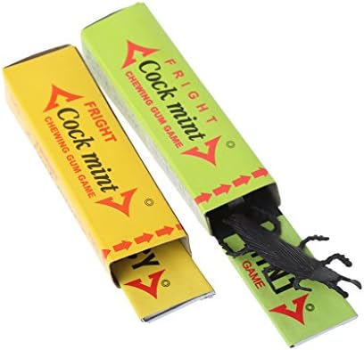 2PCS Cockroach Spider Chewing Gum Joke Shock Startle Toys Novel Toy