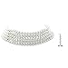 Isaac Kieran Rhodium Finish 6-mm White Faux Pearl 5-Strand Choker Necklace, 13+3