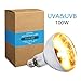 AMZCOOL UVB and UVA Reptile Heat Lamp Bulb Truly Sun-Like Bright Heat for Reptiles, Amphibian and Birds (100 W)