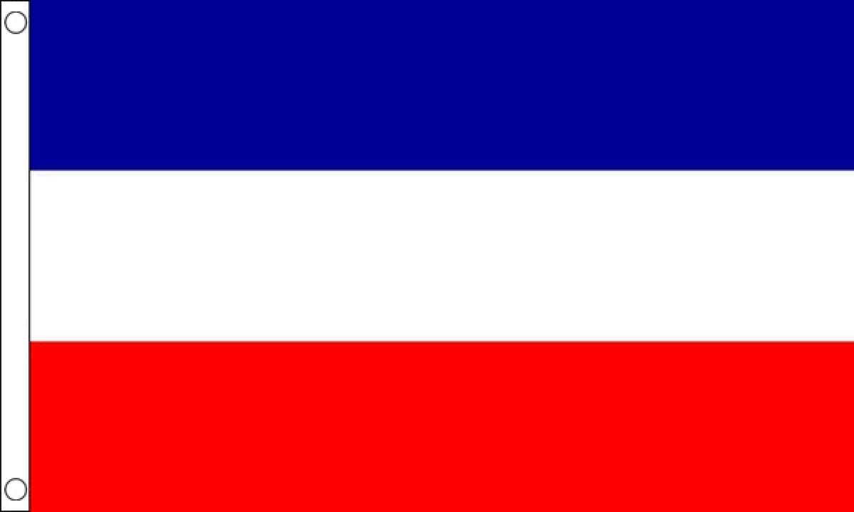 Serbia and Montenegro Flag 5 x 3 FT - 100% Polyester With Eyelets FlagSuperstore©