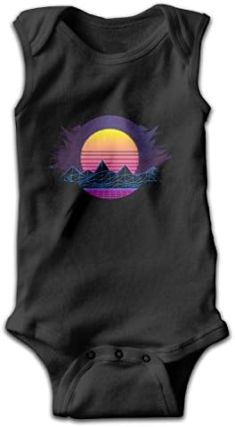 Retrowave 80's BG By Rafael-De-Jongh On DeviantArt Baby Boys Girls Sleeveless Romper Bodysuit