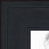 ArtToFrames 18x24 inch Black Stain on Pine Wood Picture Frame, WOM0066-80206-YBLK-18x24