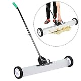 go2buy Heavy Duty Magnetic Sweeper with Release Handle and Wheels, 36 Inches