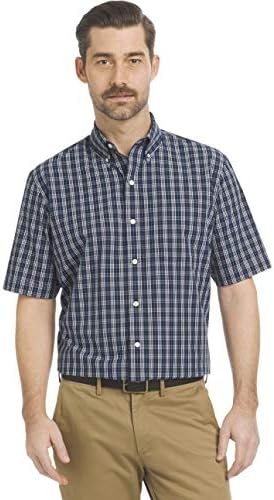 ARROW USA 1851 Men's Big and Tall Hamilton Poplins Short Sleeve