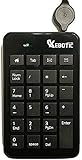 USB Numeric Keypad 23 Keys with Retractable Wire, SPACE and TAB Key, Light, Silent Touch Number Keypad For Laptop Desktop Notebook PC Computer