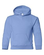 Gildan Activewear Boys' Heavy Blend Youth Hooded Sweatshirt, S, Carolina Blue