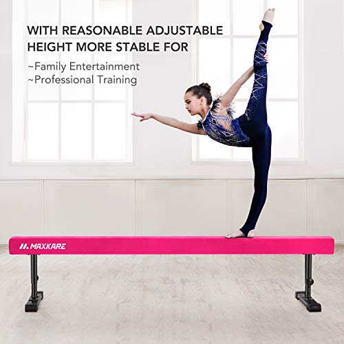 MaxKare Adjustable Balance Beam Gymnastics Training Equipment 8ft Long