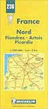 Michelin Nord (Flandres/Artois/Picardie), France Map No. 236 by 