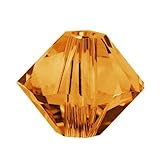 Swarovski Crystal, #5328 Bicone Beads 3mm, 25 Pieces, Topaz