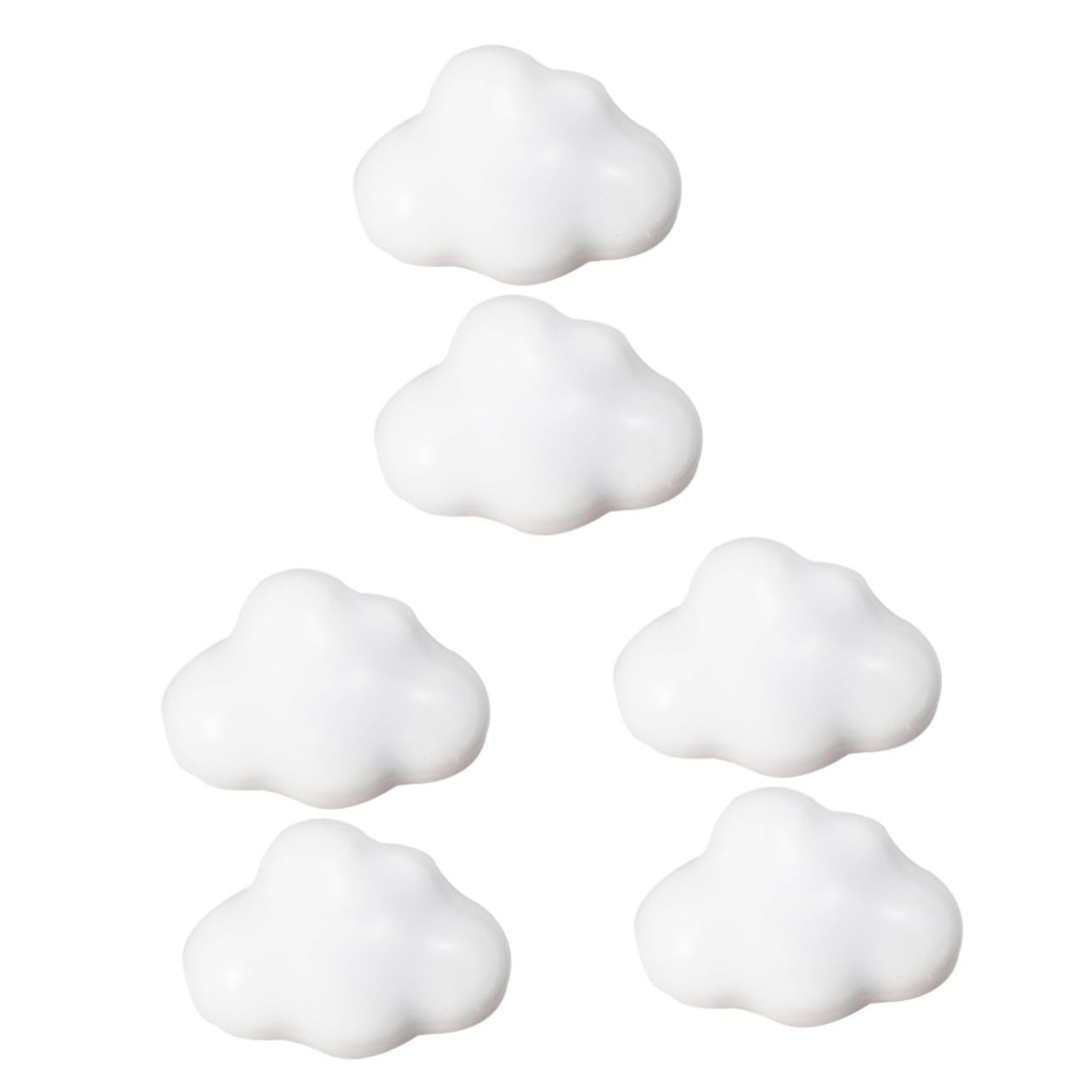 Artibetter 6 Pcs Rustic Furniture Retro Decor Cabinet Door Handles Porcelain Dresser Knob Cloud Shaped Furniture Pull Handle Creative Cupboard Drawer