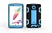 LG G Pad F 8.0/G Pad II 8.0 Case, [Kickstand] 3 in 1 Hybrid Shockproof Impact Resistant Armor Defender Protection Cover for LG G PAD F 8.0 [ V495 / V496 / UK495] & G Pad 2 8.0[V498] (black+blue)