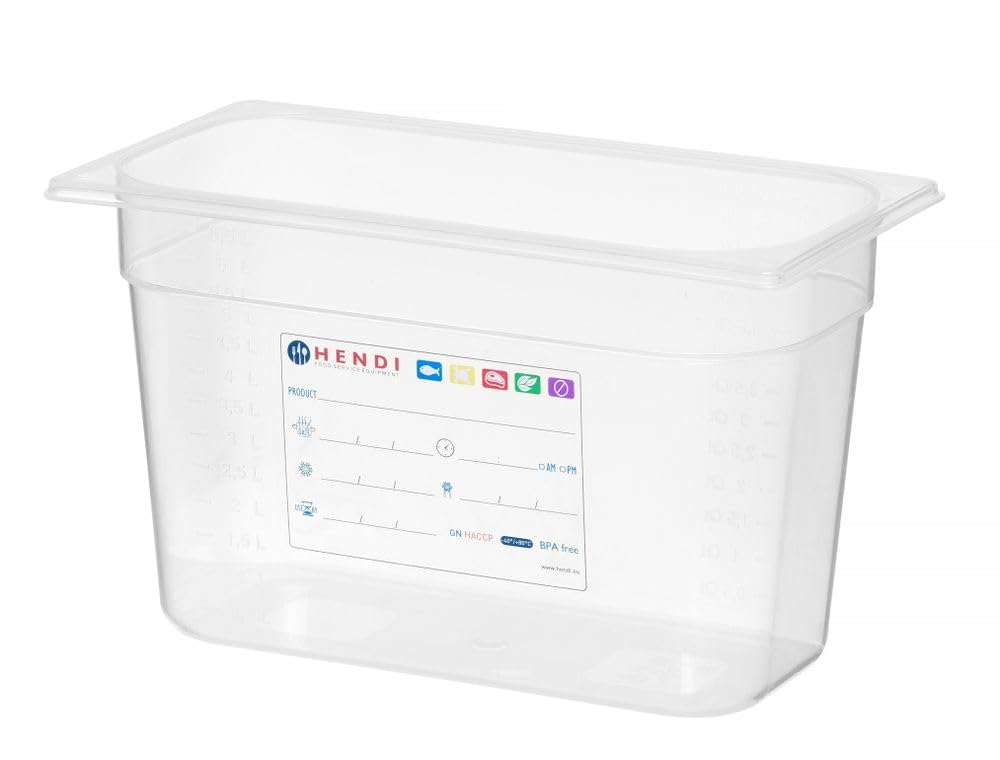HENDI Storage container Gastronorm 1/3, HACCP, 325x176x(H)200 mm, 7.8 L